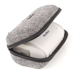 ResMed AirMini travel CPAP stored inside the hard travel case